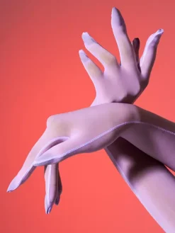 Woman Party White Ultra-Thin Gloves Silky Sexy Smooth Gloves