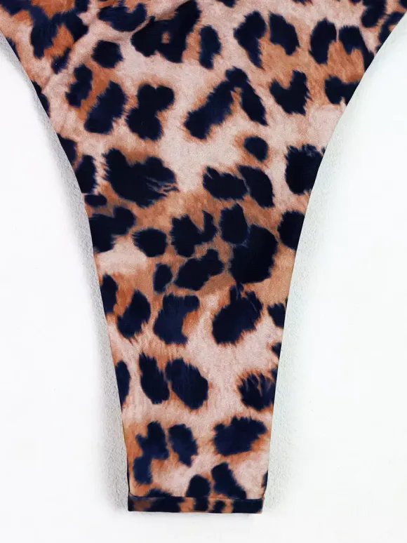 Women Bikini Swimsuit Leopard Summer Beach Bathing Suits