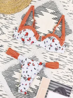 Women Bikini Swimsuit Yellow Summer Beach Swimwear