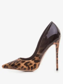 Women High Heels Pointed Toe Leopard Print Heels Stiletto Prom Heel Pumps