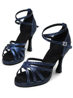 Women Rhinestones Strappy Dance Shoes