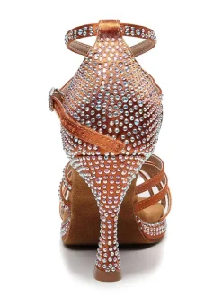 Women Rhinestones Strappy Dance Shoes
