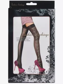 Women Sexy Stockings Lace Grey Nylon Hosiery