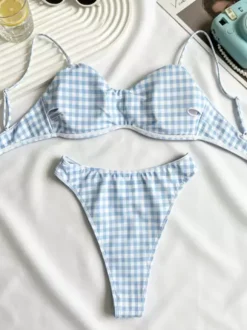 Women Bikini Swimsuit Blue Summer Beach Bathing Suits