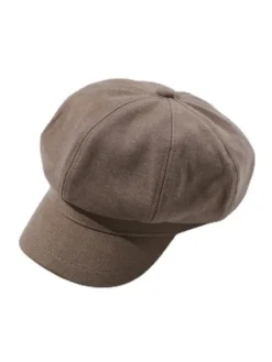 Women Hats Beautiful Acrylic Fiber Coffee Brown Beret
