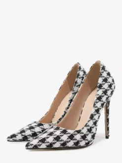 Women High Heels Pointed Toe Slip On Pumps Dress Shoes