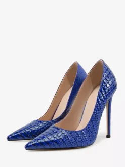 Women High Heels Pointed Toe Slip On Pumps Dress Shoes
