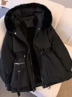 Women Jacket Faux Fur Polyester