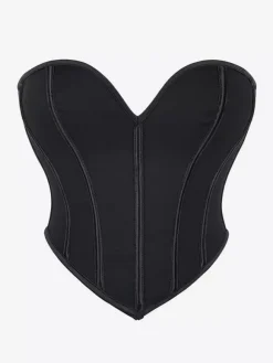 Women's Corsets Pink Polyester Lace-up Sweetheart Indoor Lingerie