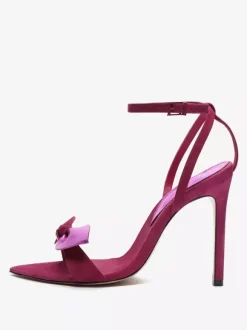 Women's Heel Sandals Pointed Toe Sandals Stiletto Heel PU Leather