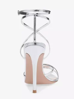 Women's Heel Sandals Pointed Toe Stiletto Heel Patent PU Upper Sandals