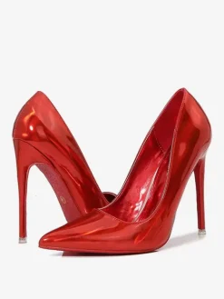 Women's High Heels Plus Size Red Pointed Toe Stiletto Heel Pumps