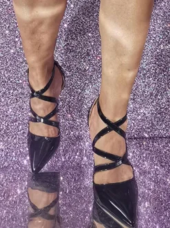 Women's High Heels Plus Size Pumps Stiletto Heel Patent PU Upper