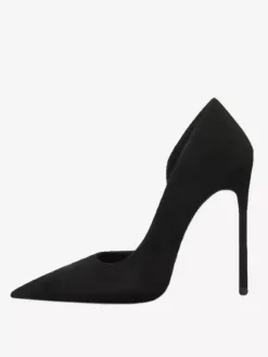 Women's High Heels Suede Black Pointed Toe Stiletto Heel Dress Shoes