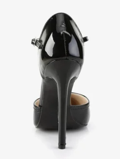 Women's High Heels T Strap Heels Pointed Toe Vintage Stiletto Prom Heel Pumps