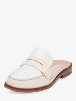 Women's Mule Loafers Round Toe Backless Penny Loafers