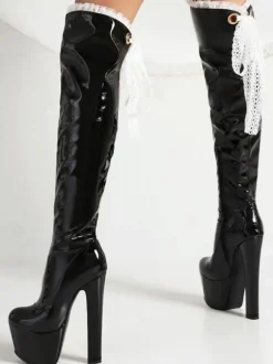 Women's Over The Knee Boots Stiletto Heel Platform Thigh High Boots