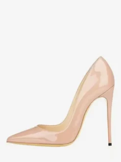 Women's Patent Leather Stiletto Heel Pumps White