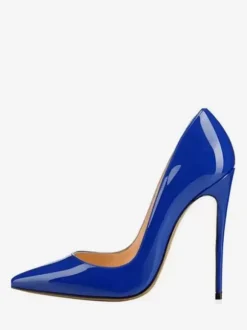 Women's Patent Leather Stiletto Heel Pumps White