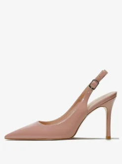 Women's Slingback Heels Buttons Stiletto Heel Pumps