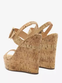 Women's Wedge Sandals Platform Open Toe Buckle Detail Sandal Shoes