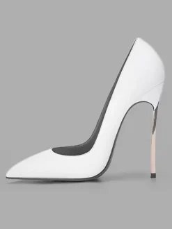 Women's White Basic High Heels Pointed Toe Stiletto heel Pumps