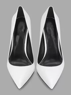Women's White Basic High Heels Pointed Toe Stiletto heel Pumps