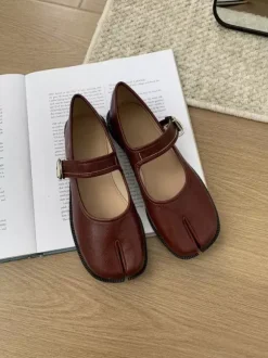 Women's Ballet Flats Toe Split Mary Jane Flat Shoes