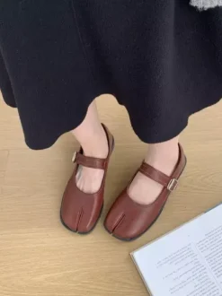 Women's Ballet Flats Toe Split Mary Jane Flat Shoes