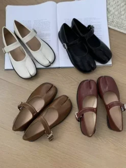 Women's Ballet Flats Toe Split Mary Jane Flat Shoes