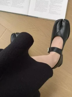 Women's Ballet Flats Toe Split Mary Jane Flat Shoes