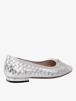 Women's Buckle Square Toe PU Leather Ballet Flats