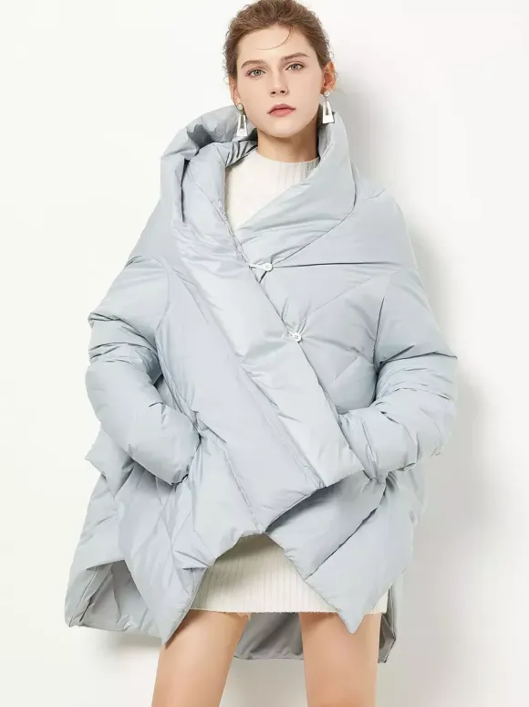 Women's Down Jacket Irregular Duck Down