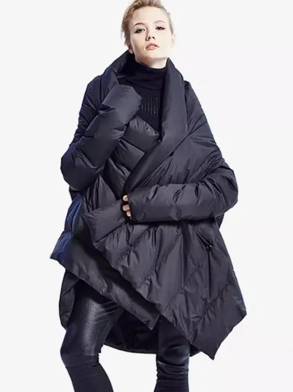 Women's Down Jacket Irregular Duck Down