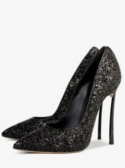 Women's Glitter High Heel Pumps Evening Heels Prom Shoes