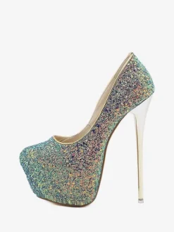 Women's Glitter Platform Heels