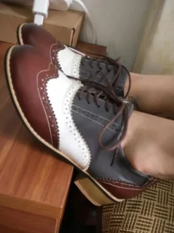 Women's Heeled Wingtips Oxfords