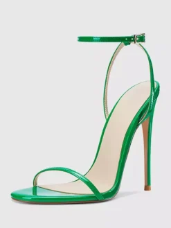Women's Heel Sandals Open Toe Stiletto Heel Ankle Strap Party Shoes