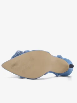 Women's Heel Sandals Pointed Toe Stiletto Heel Textile Sandals