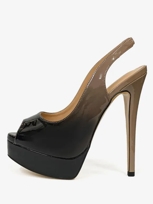 Women's High Heels Peep Toe Platform Stiletto Heel Pumps