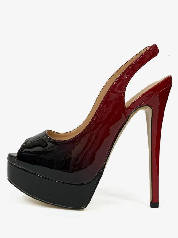 Women's High Heels Peep Toe Platform Stiletto Heel Pumps