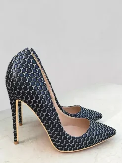 Women's High Heels Pointed Toe Printed Stiletto Heel Pumps