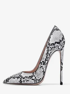 Women's High Heels Snakeskin Pointed Toe Stiletto Heel Chic Pumps