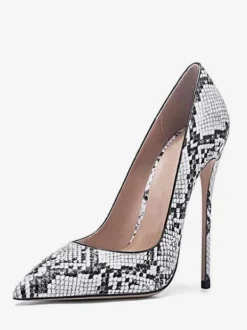 Women's High Heels Snakeskin Pointed Toe Stiletto Heel Chic Pumps