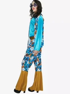 Women's Holiday Long Sleeves Retro Hippie Costume