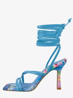 Women's Lace Up Sandals High Heel Open Toe Strappy Sandals