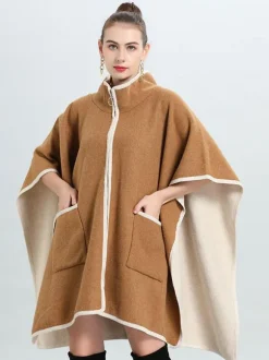 Women's Poncho Coat Oversized Cape Spring Outerwear 2026