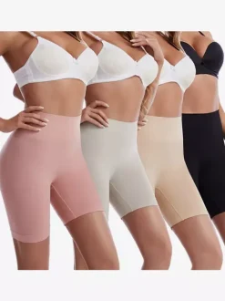 Women's Sports Leggings Under Skirt Dress Anti-chafing Cycling Pants for Women Seamless Short Leggings Boxer Shorts Safety