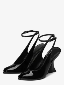 Women's Wedge Pumps Peep Toe Deisgned Heel Slingback Heels