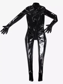 Women's Zentail Catsuit Latex Ammonia Patent Leather Jumpsuits